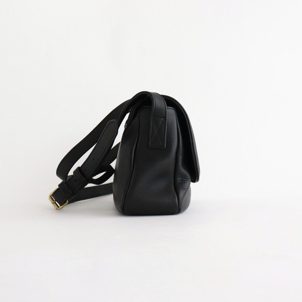 plain shoulder bag #black