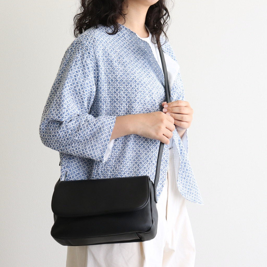 plain shoulder bag #black