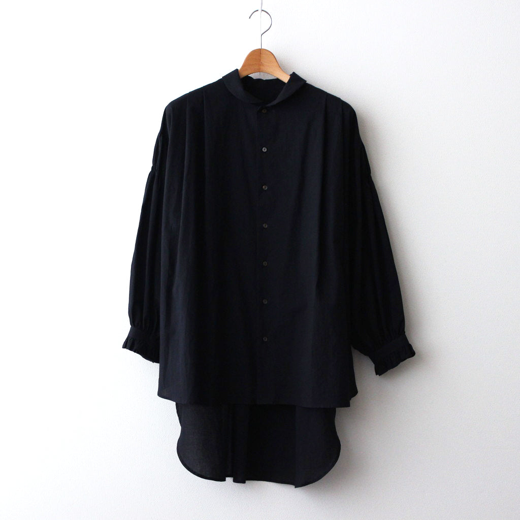 あえかな光 classic long tail shirt #black [TLF-224-sh004-vcl] – DOKODO