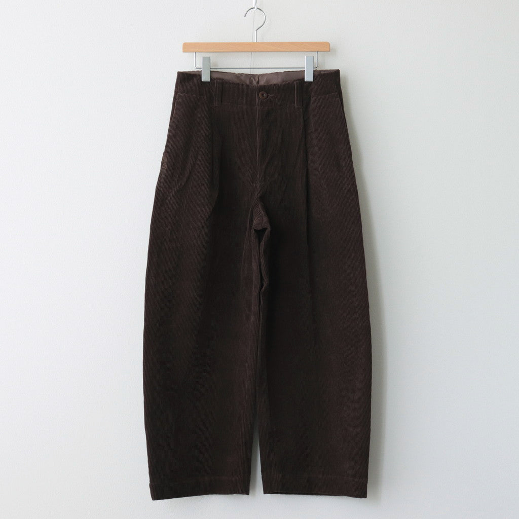 HW wide trousers #Brown [232510] – DOKODO