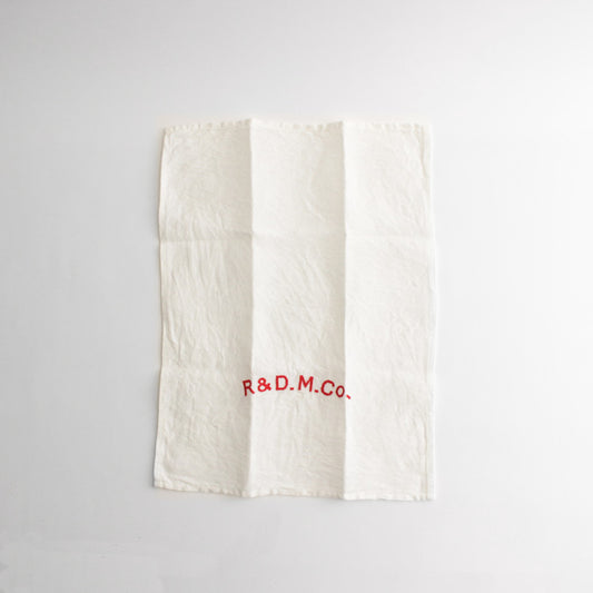 R&D.M.Co- EMBROIDERY KITCHEN CLOTH #WHITE × RED [no.6557]