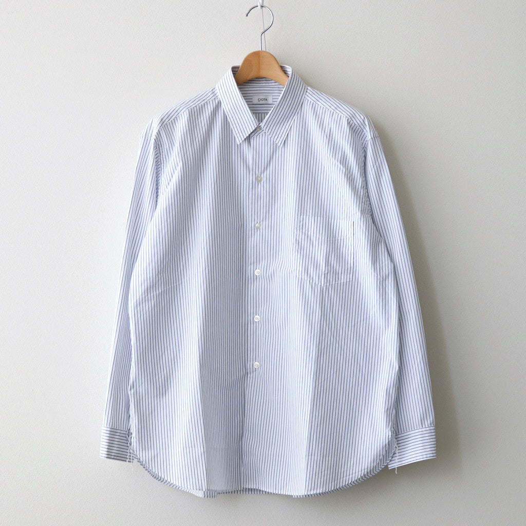 Regular Collar Shirt #Pencil Stripe [SHLM-108]