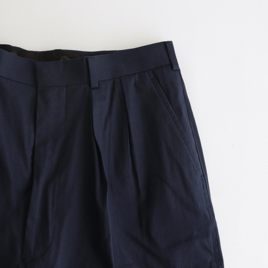 CIOTA × J.PRESS 2 Pleats Oxford bags Trousers #Navy [PTLM-132]