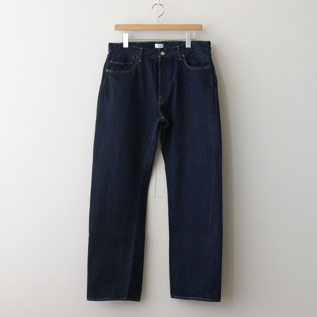 Straight 5 Pocket Pants #Navy（One Wash） [PTLM-21STB-NIW]