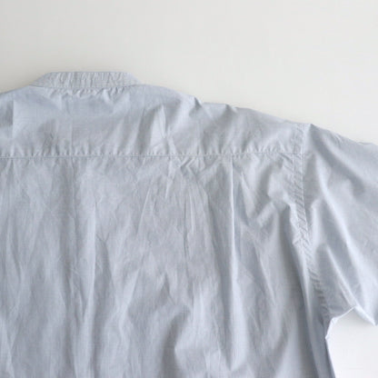 Band Collar Shirt Dress #Small Graph Check [OPL-5]