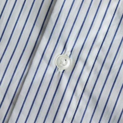 Band Collar Shirt Dress #Pencil Stripe [OPL-5]