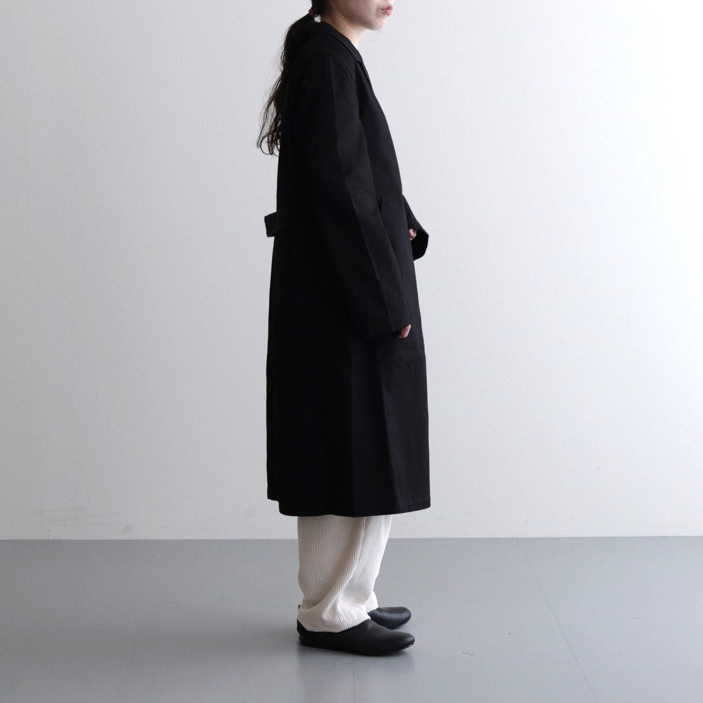 COTTON TWILL WORK COAT #black [no.6315]