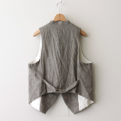 路傍の月 logger vest #stone gray [TLF-124-ve001-lws]