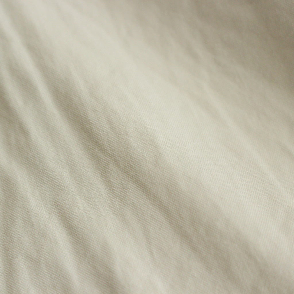 ORGANIC COTTON OXFORD / BAND COLLAR SHIRT #VINTAGE WHITE [SP1697-3]