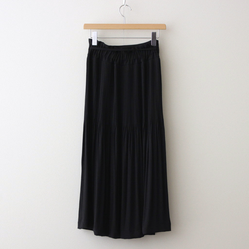 ひとつぶの砂 pleated wrap skirt #black [TLF-224-sk003-rpc]