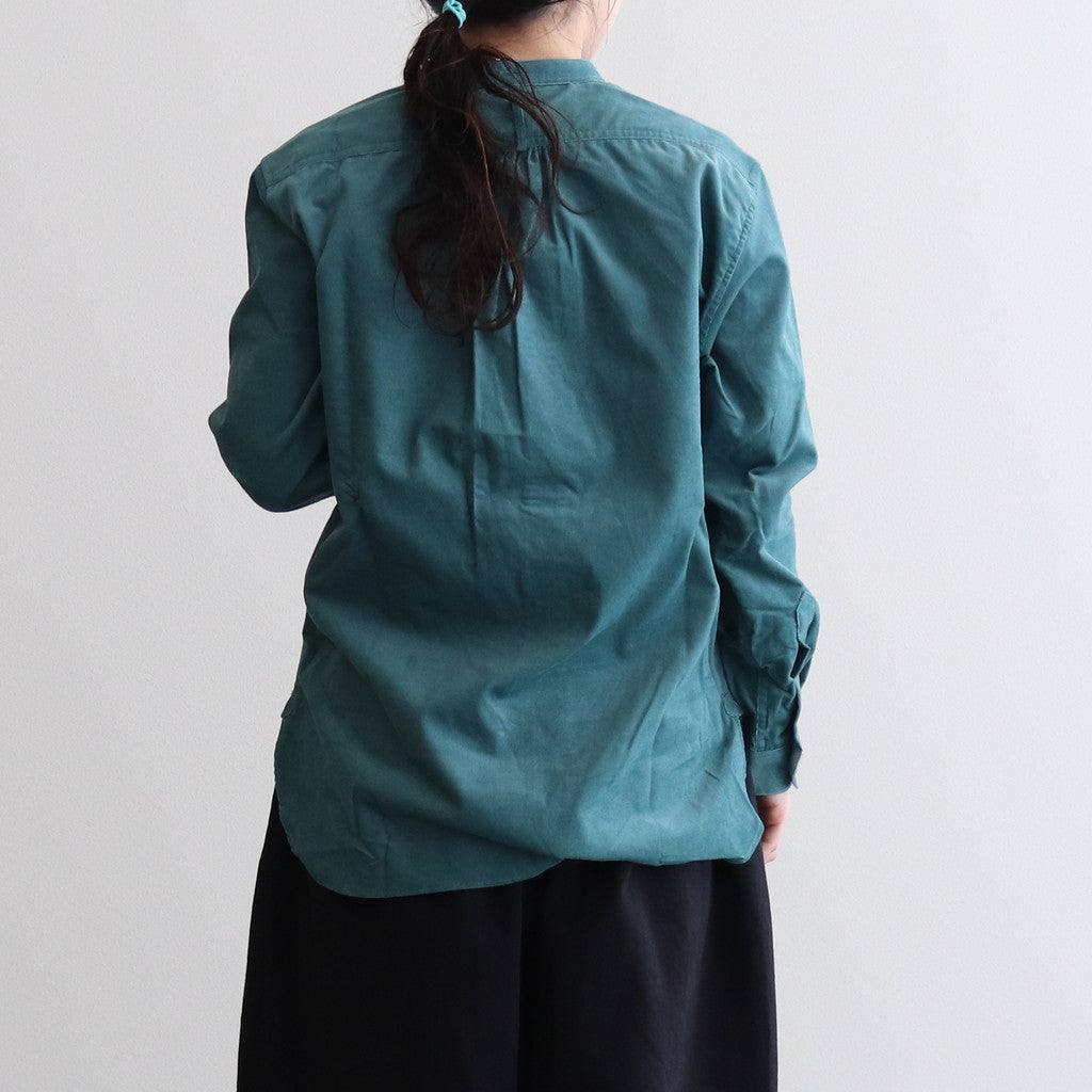 HW collarless shirt #Green [232612]