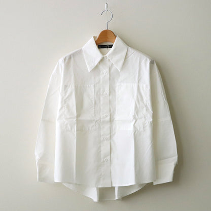 organic cotton bigpocket shirt #white [1456-001]