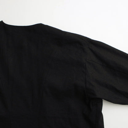 月夜の晩 black buttonless jacket #black [TLF-224-jk001-sn]