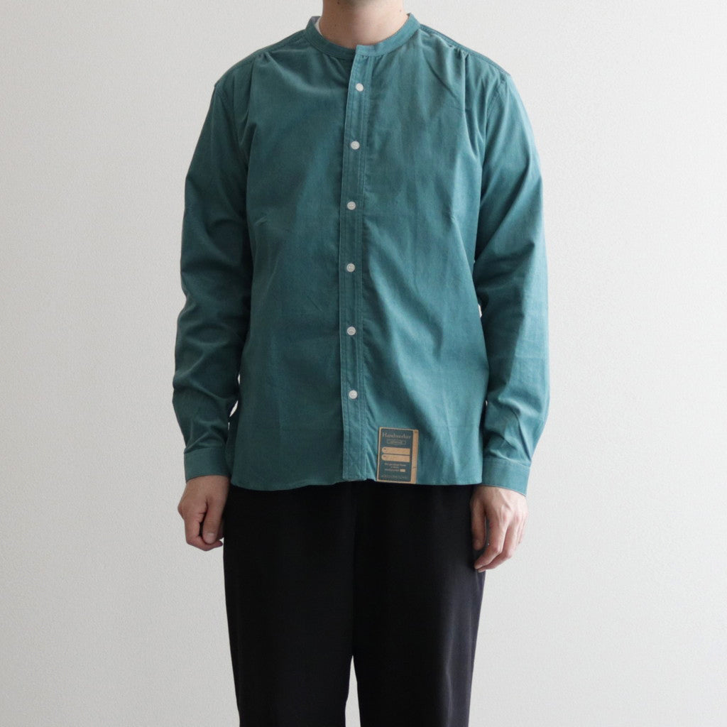 HW collarless shirt #Green [232612]