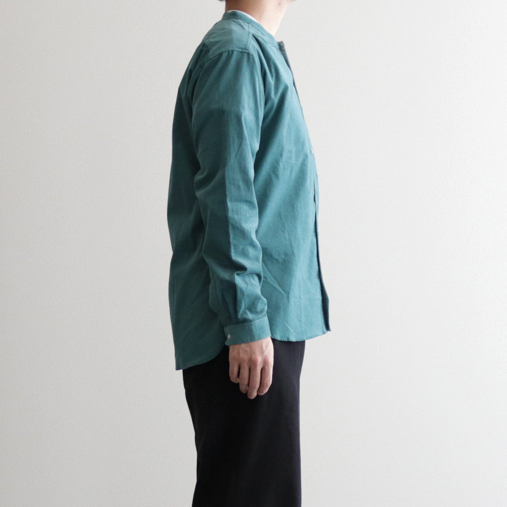 HW collarless shirt #Green [232612]