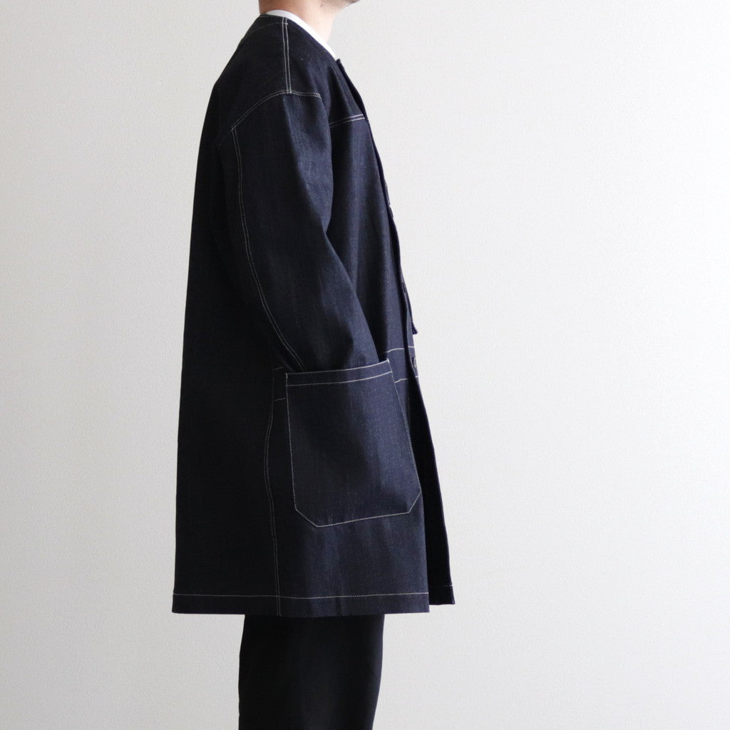 HW no collar coat #Indigo [232109]