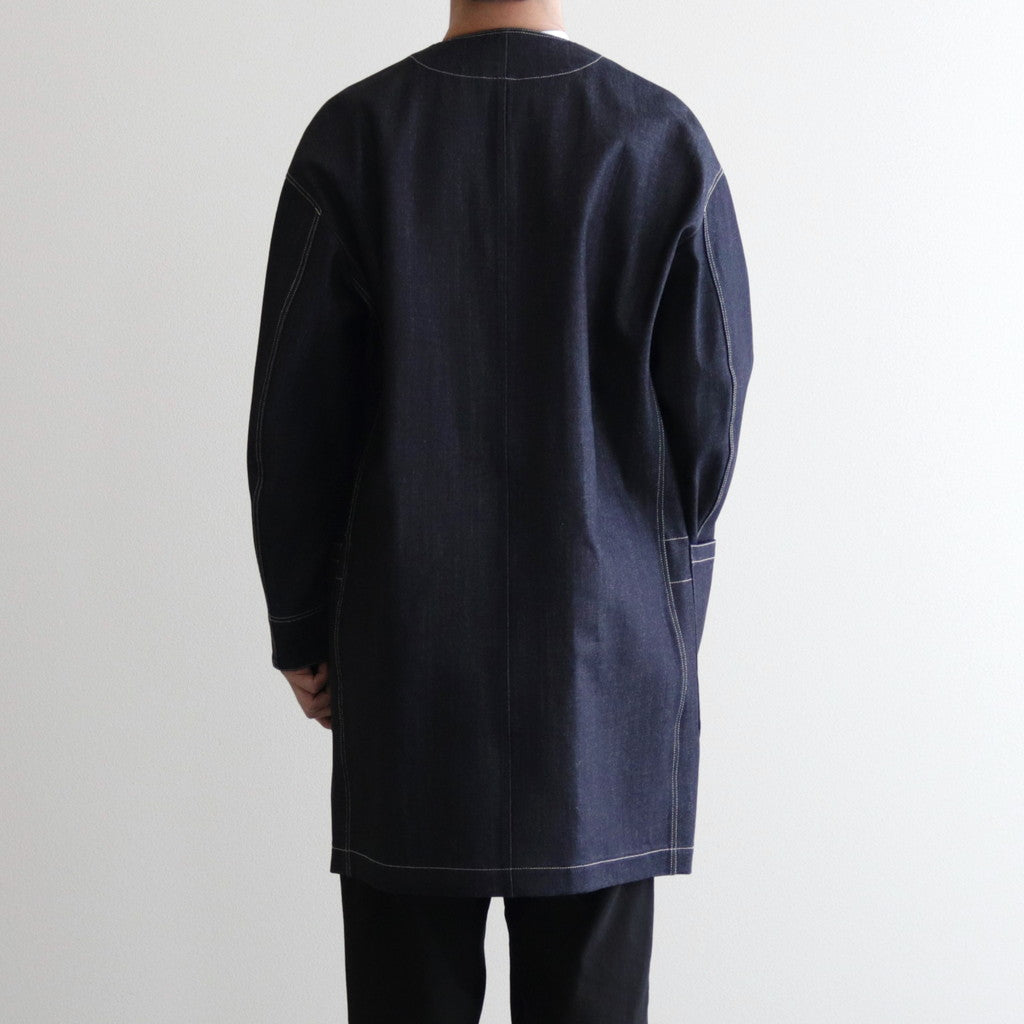 HW no collar coat #Indigo [232109]