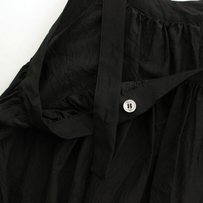シルクコットンローン  ジャンパースカート #ブラック [OP24209]