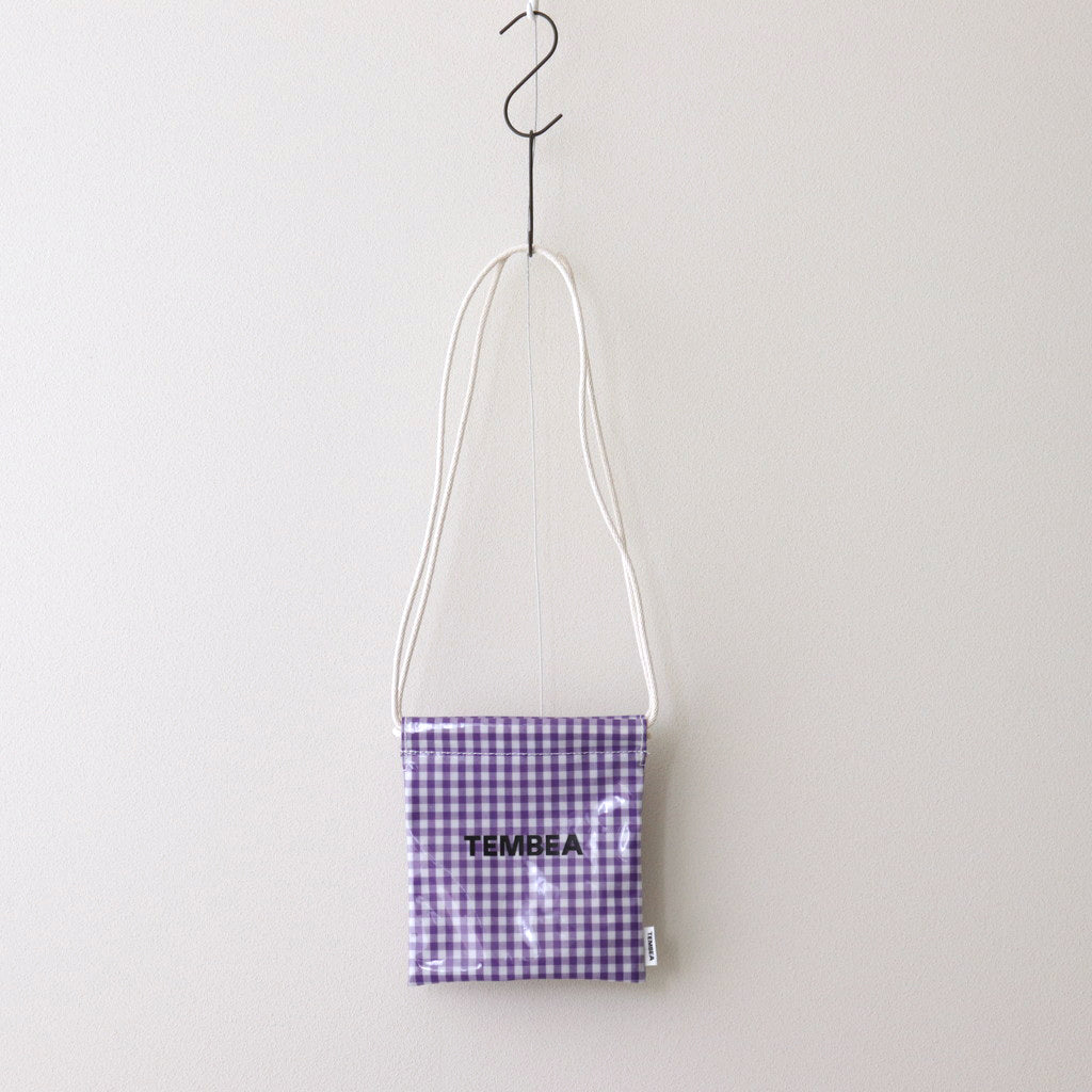 巾着POCHETTE GINGHAM #PURPLE [TMB-2137A] - DOKODO 三重県四日市市の 