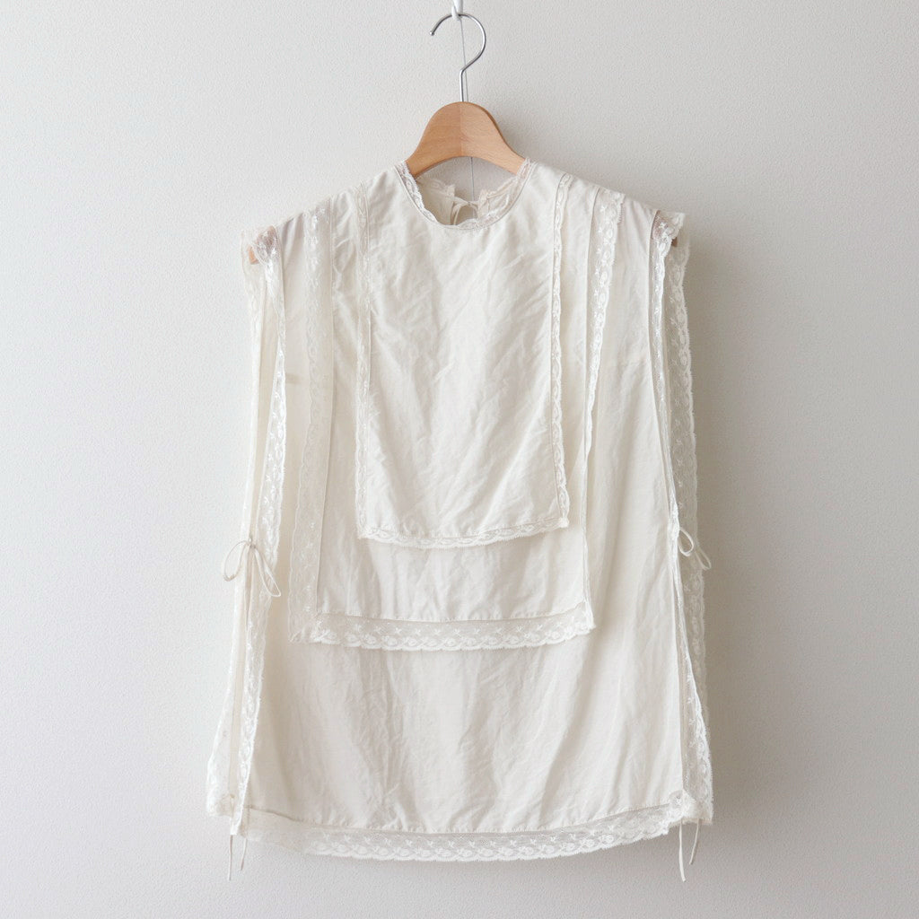 towavase leavers tablier　ブラウス　ベスト　アイボリー TOWAVASE Leavers tablier (ivory) | nii-B | WEBSHOP