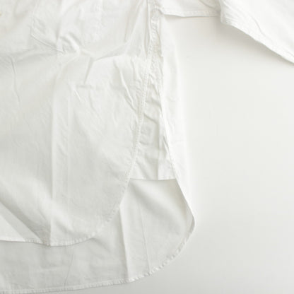 ブロード スタンドカラーシャツ #WHITE [211647]