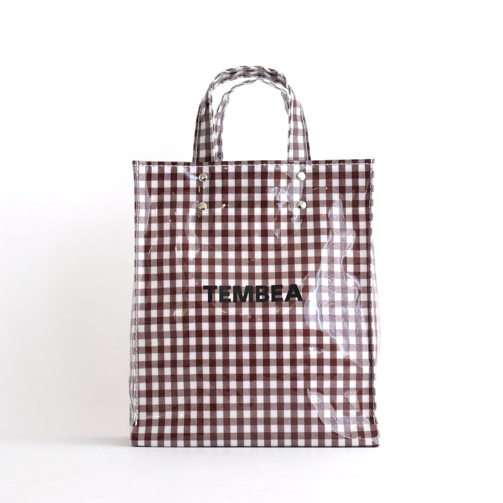 PAPER TOTE SMALL #GINGHAM BROWN [TMB-2286H] - DOKODO 三重県四日市 