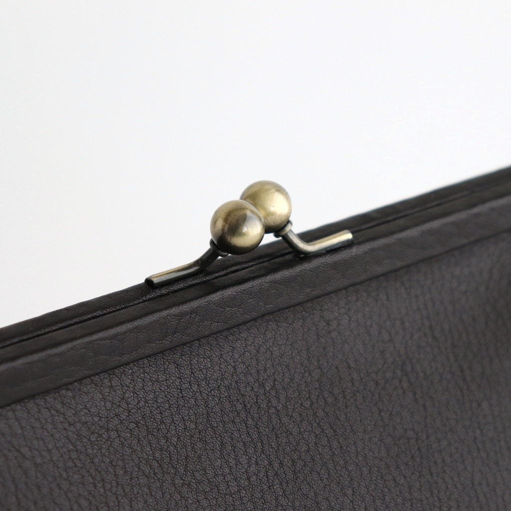 plain gama hand bag-round #black