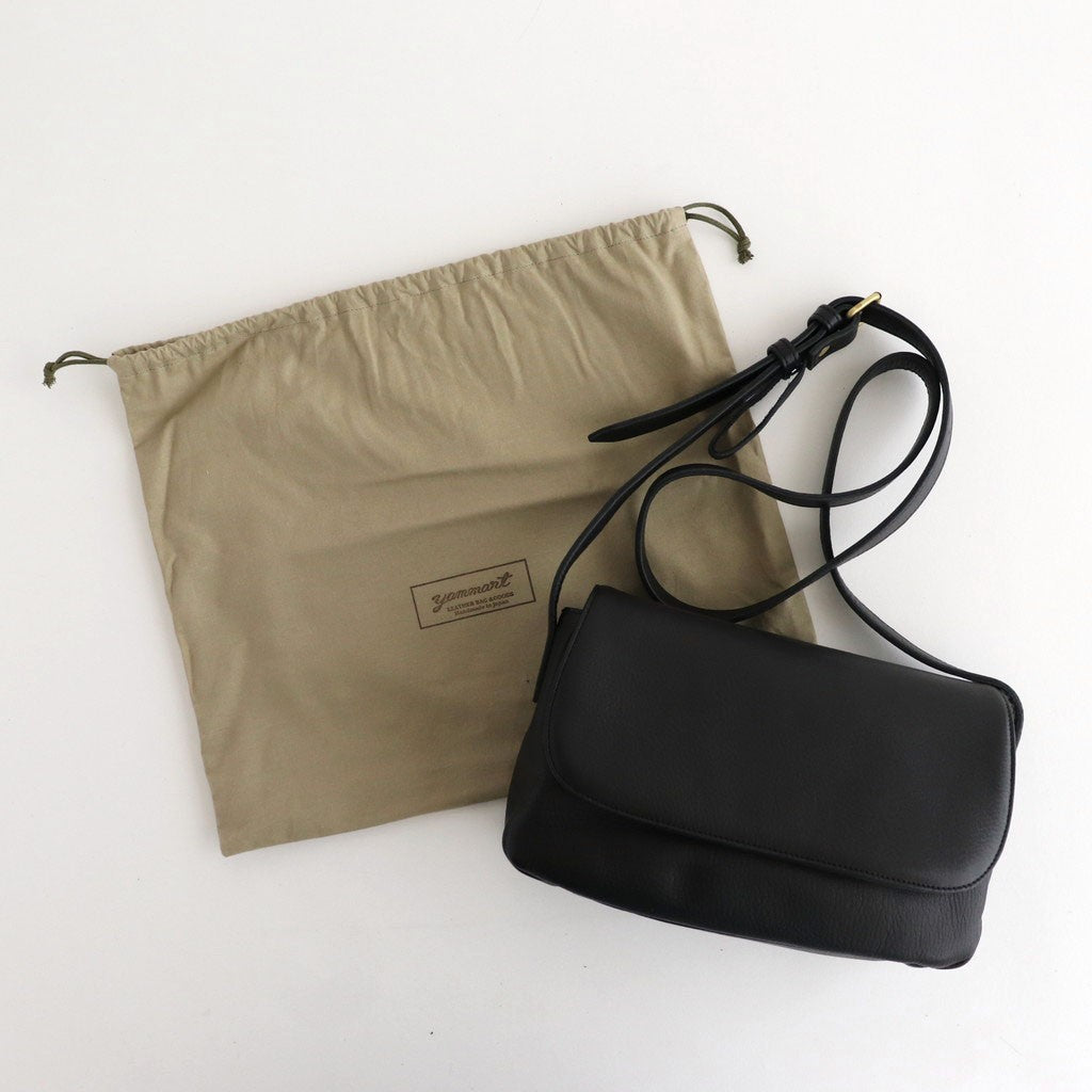 plain shoulder bag #black