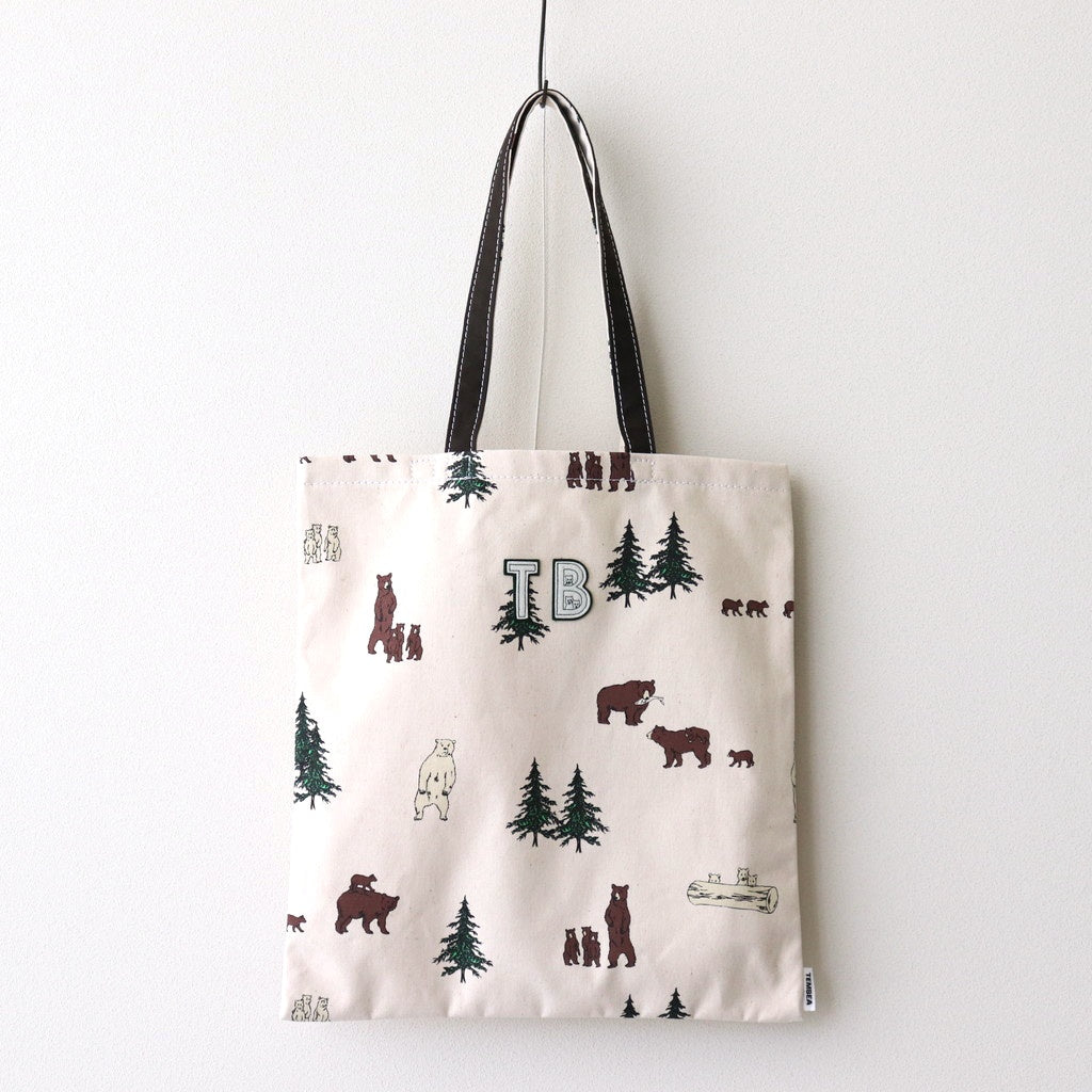 3HANDLE TOTE BEAR #BEAR+WAPPEN/CHOCO [TMB-21040A] - DOKODO 三重県