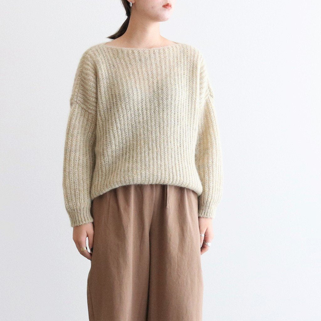 CLARE MOHAIR KNIT #YE/GRY [A232222TK584]