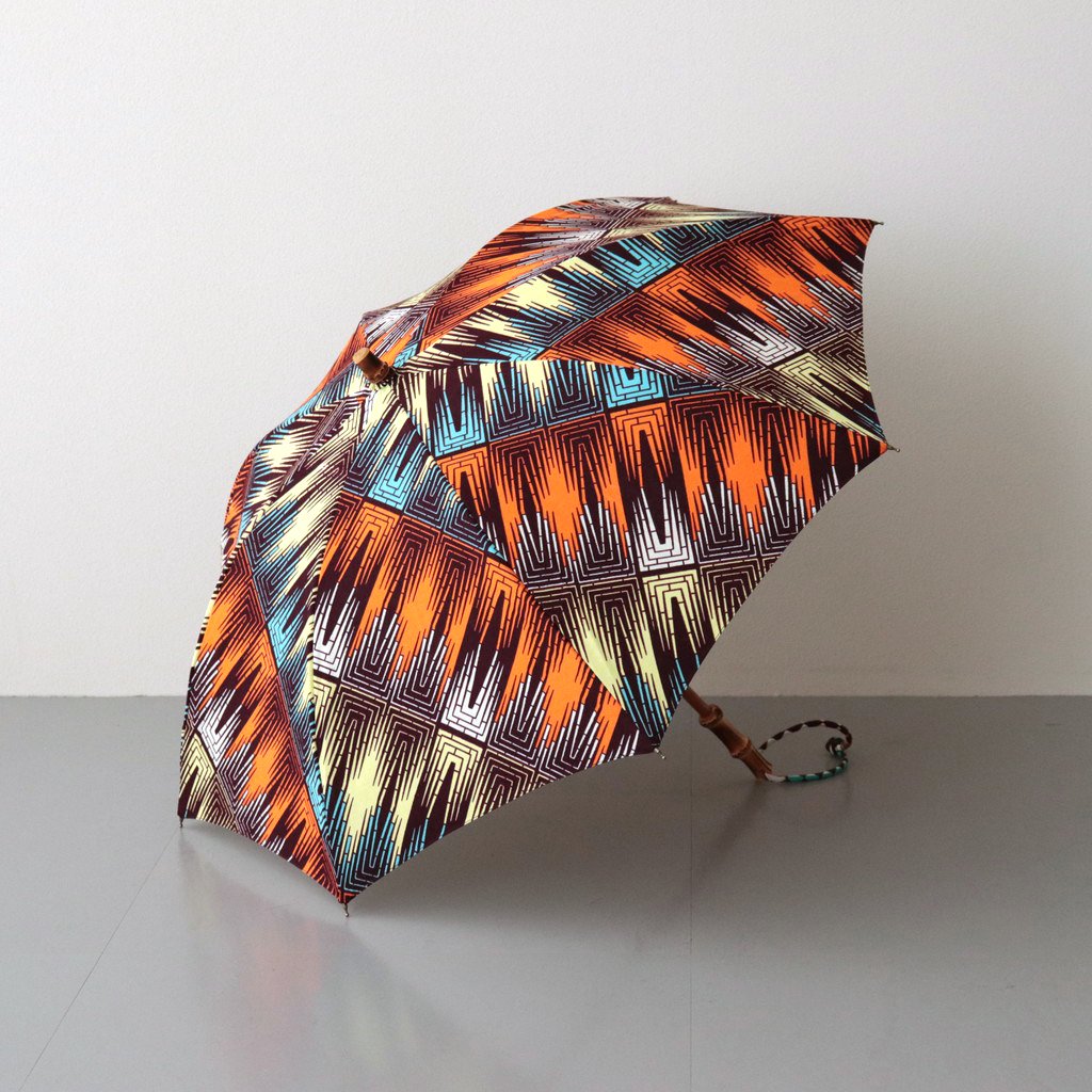 日傘 長傘 アフリカンバティック 絶妙なデザイン - 小物