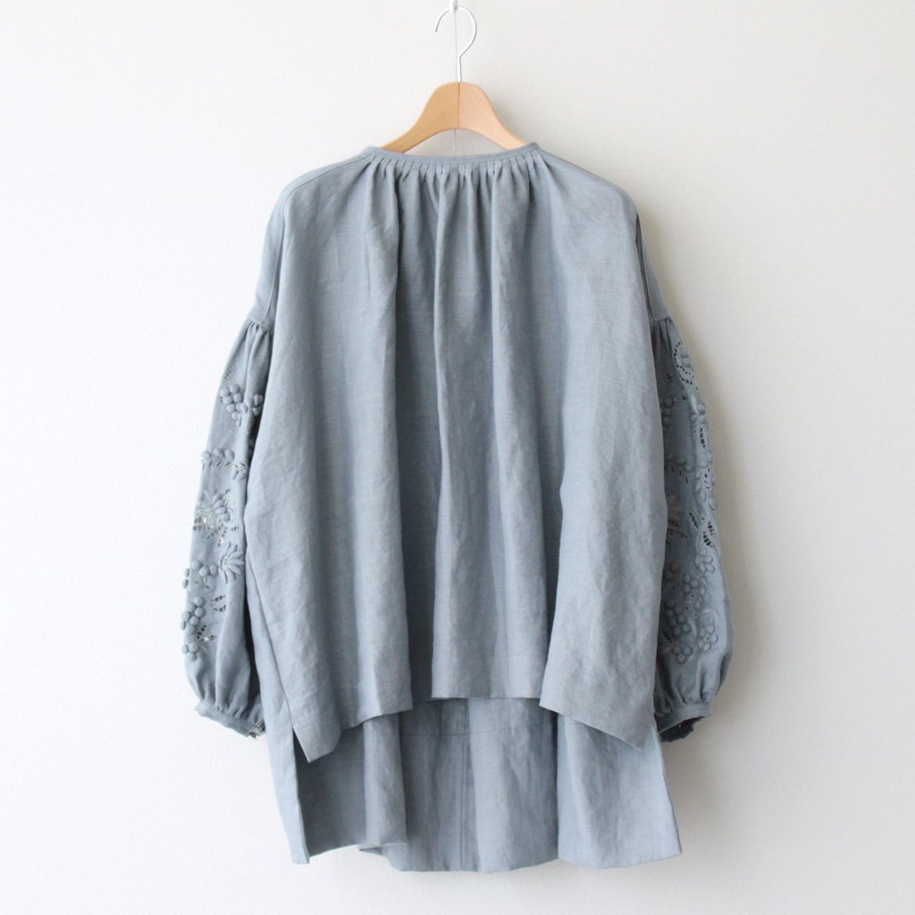 CHAMP DE FLEURS BLOUSE #BLUE [NO.25-0041S] _ TOWAVASE | トワヴァーズ – DOKODO