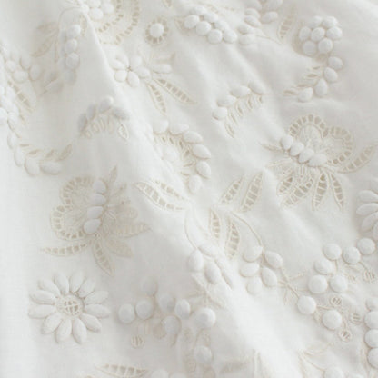 CHAMP DE FLEURS DRESS #WHITE [NO.25-0042S]