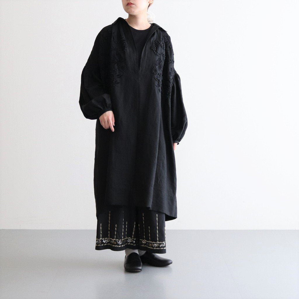 CHAMP DE FLEURS DRESS #BLACK [NO.25-0042S]