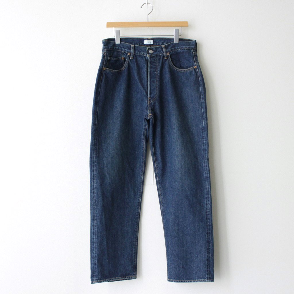 本藍 スビンコットン 13.5OZ ストレートデニム #ダークブルーダメージ [NPTM-1STB-NIDBL-D]