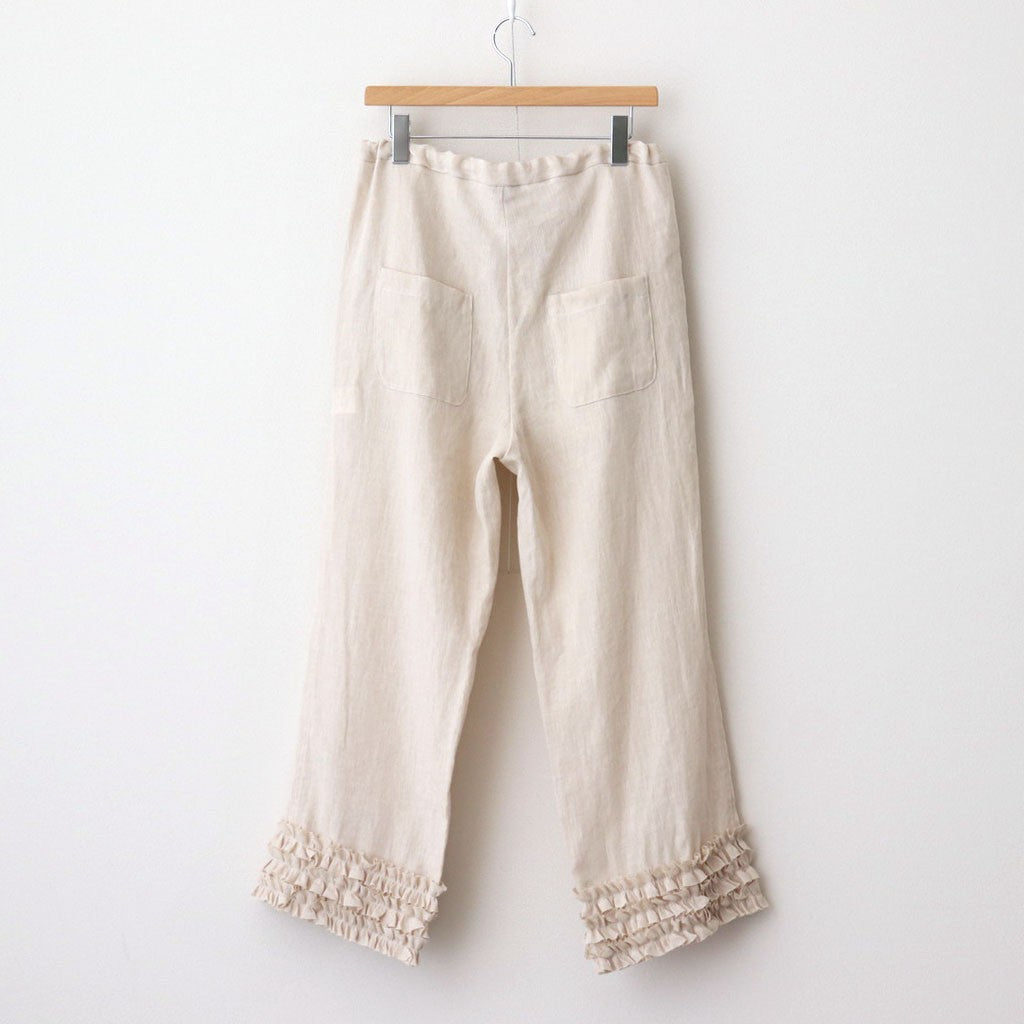 FRILL DECORATION PANTS #Antique White [no.7317]