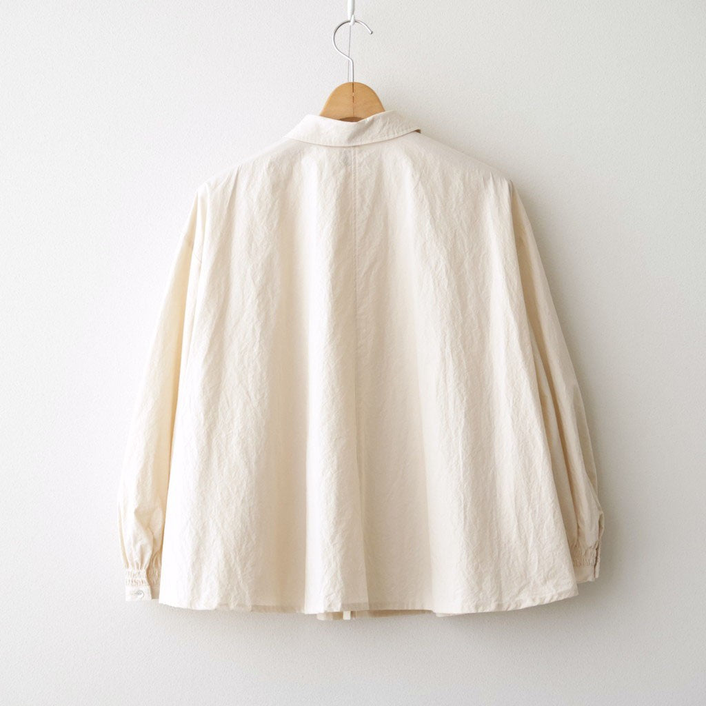 shirring blouse #paper LIGHT BG [KJ602AW44]