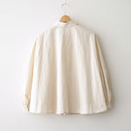 shirring blouse #paper LIGHT BG [KJ602AW44]