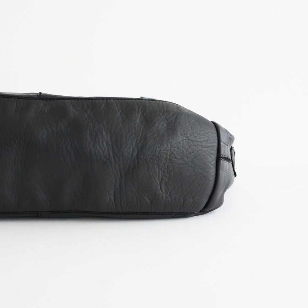 COW LEATHER ONE HANDLE BAG #9900 BLACK [SVMDSH2621]