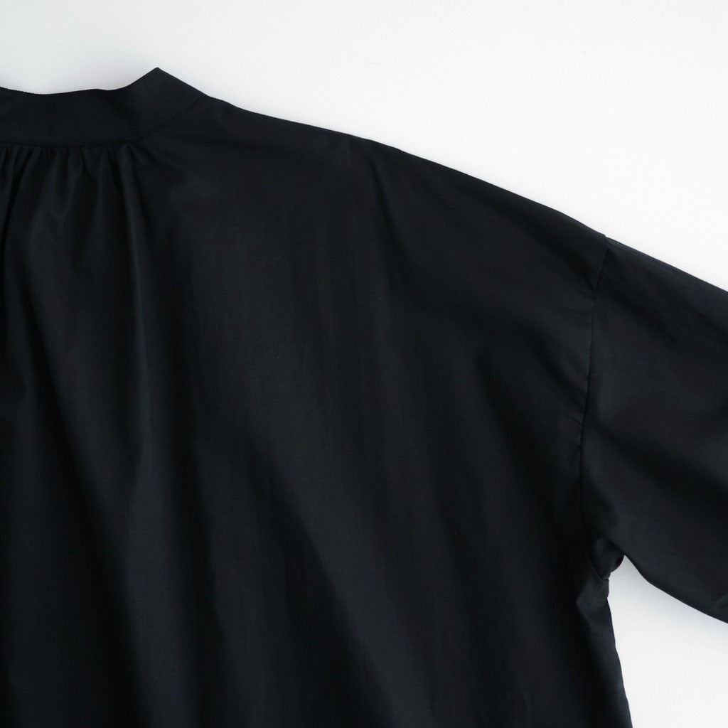 沈黙の音色 Flared blouse #Black [26F-SH001-CL]