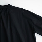 沈黙の音色 Flared blouse #Black [26F-SH001-CL]