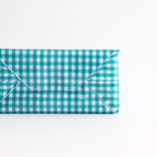 PAPER TOTE SMALL #GINGHAM TEAL [TMB-2286H]