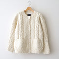 夜を紡ぐ Knitted cardigan #ecru [TLF-126-hkn003]
