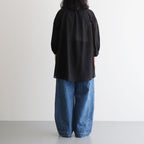 半透明の沈黙 Flare blouse #Black [TLF-225-sh009-cdv]