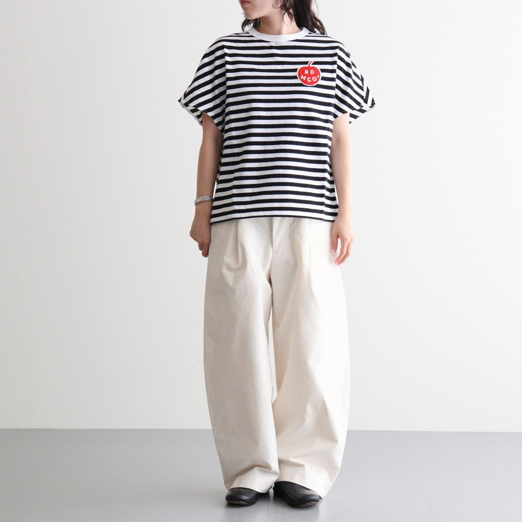 G.B. DROP T SHIRT W/ APPLE PATCH #Black Fat [no.8038]