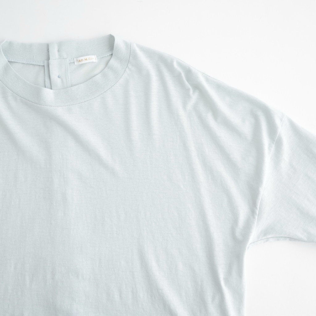 DROP CANDY BUTTON LONG SLEEVE T #Light Blue [no.8193]
