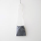 巾着POCHETTE #GINGHAM SMALL BLACK [TMB-2586H]