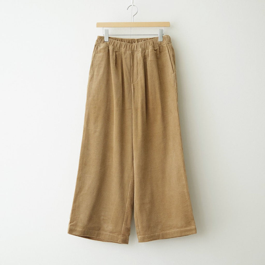 8WALE CORDUROY EASY WIDE PANTS #8400 DK.BEIGE [GNMDS2052CR]