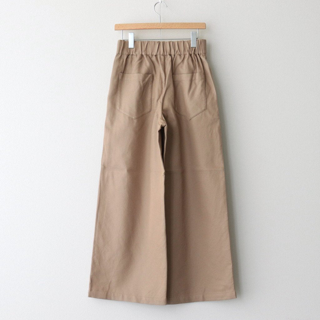 Honeycomb stretch high waist tuck pants #021 Mocha [PA231PT006]