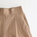Honeycomb stretch high waist tuck pants #021 Mocha [PA231PT006]